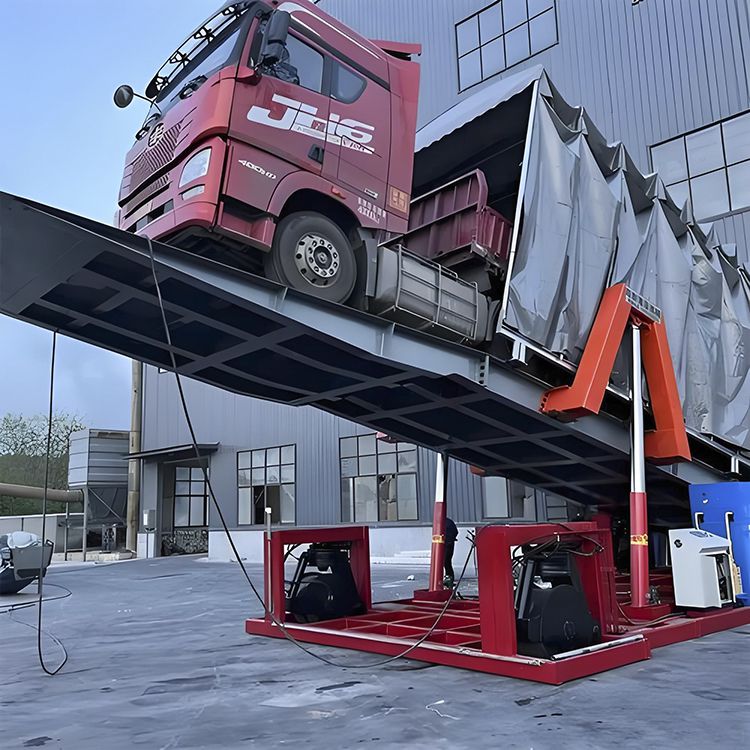 无基础两侧支撑液压卸车机